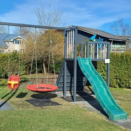 Family Garden With Free Private Parking & Playground * Рига